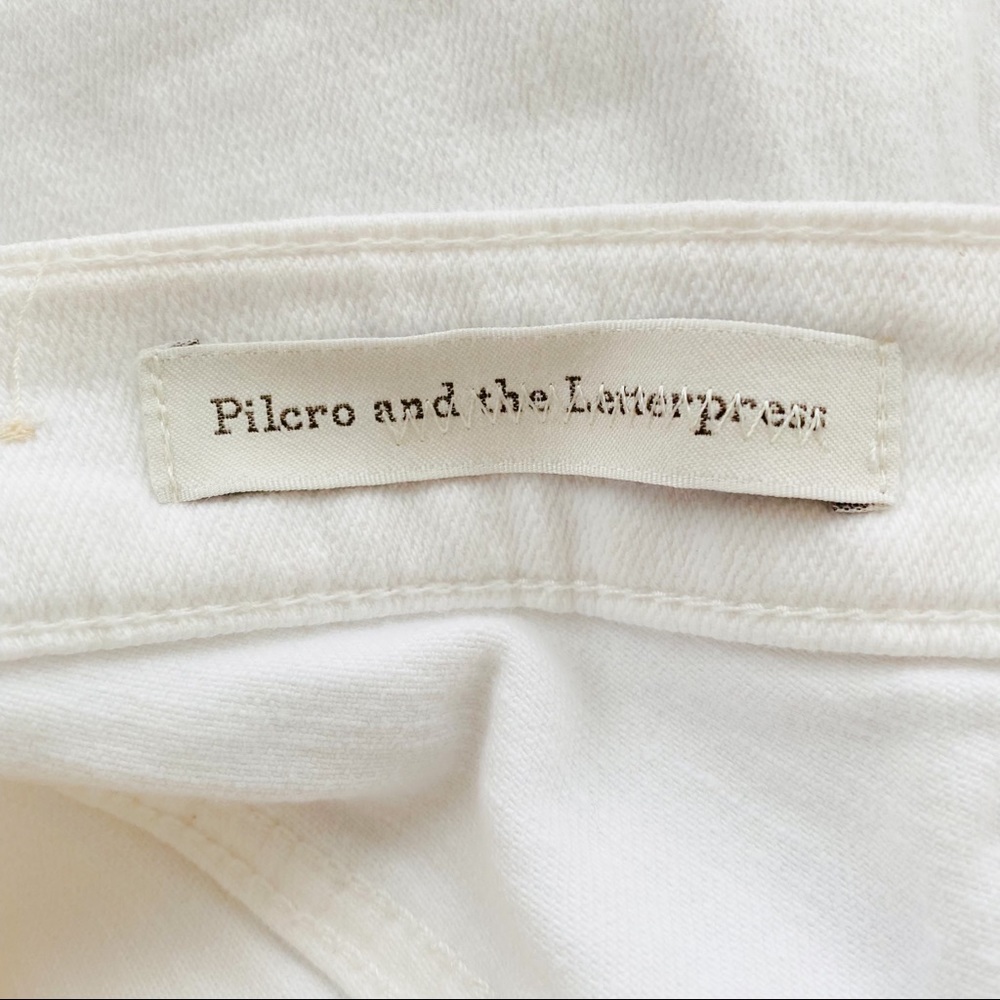 Anthropologie Pilcro & The Letterpress White Denim Shorts Size 28 - Picture 5 of 7